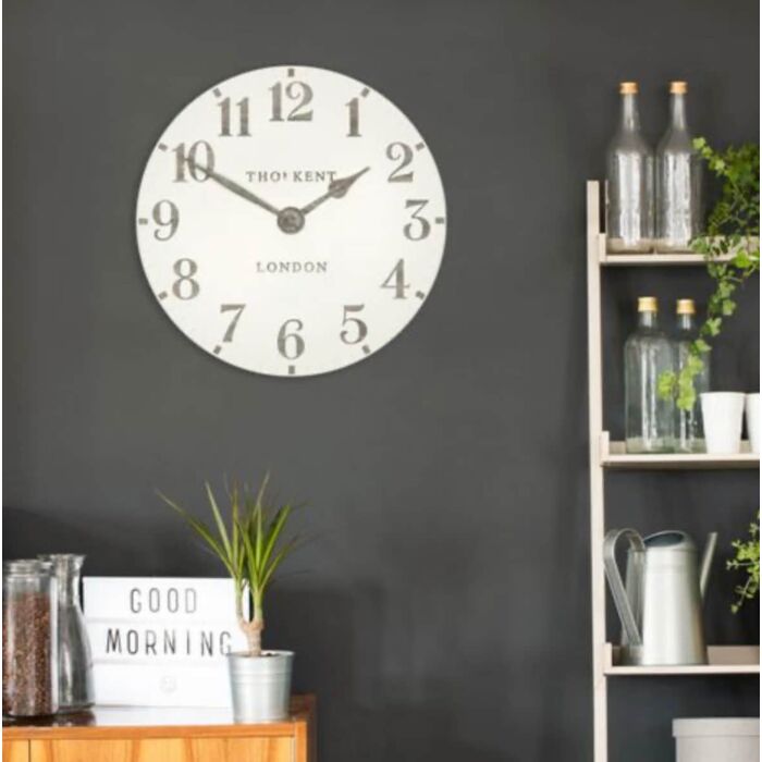 Thomas Kent - Arabic Limestone Small Wall Clock